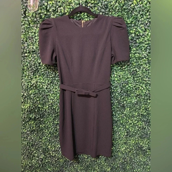 Express Fitted Dress with Puff sleeves - Size XS - Picture 1 of 9